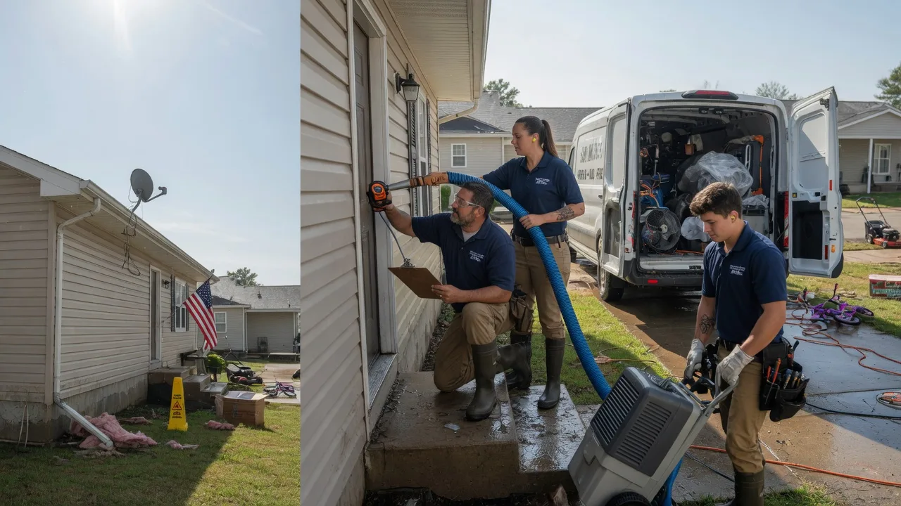Ceiling Water Damage Restoration in Rudolph, WI near me